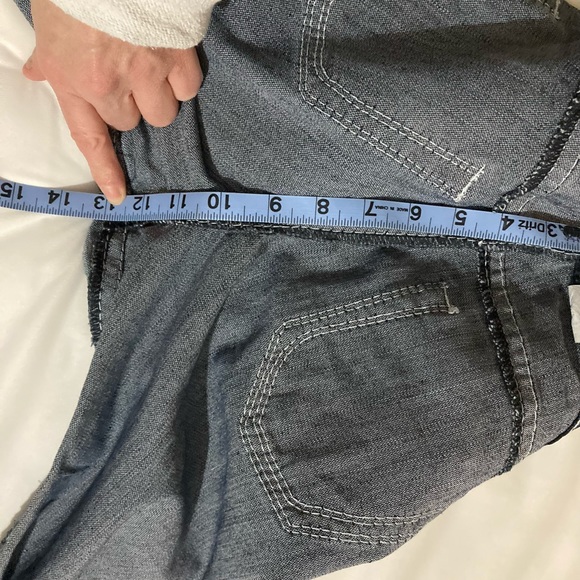 Bootleg size 25 blue jeans white thread accents - Picture 8 of 13